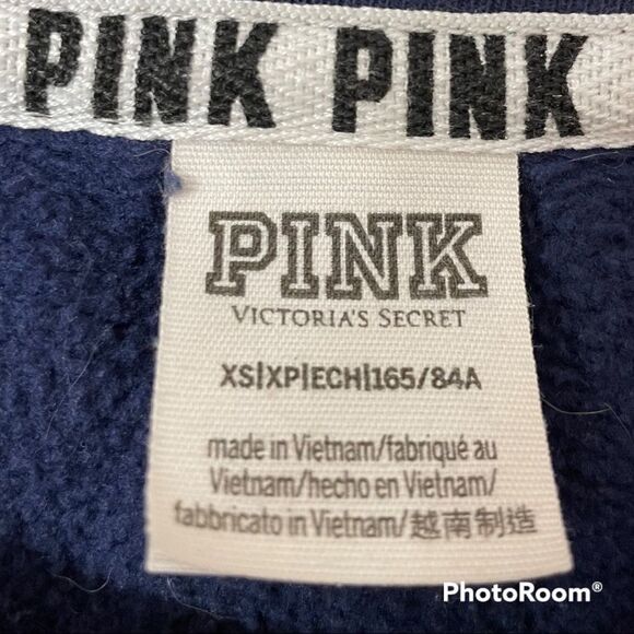 VS PINK navy graphic pullover sweatshirt - Picture 3 of 5